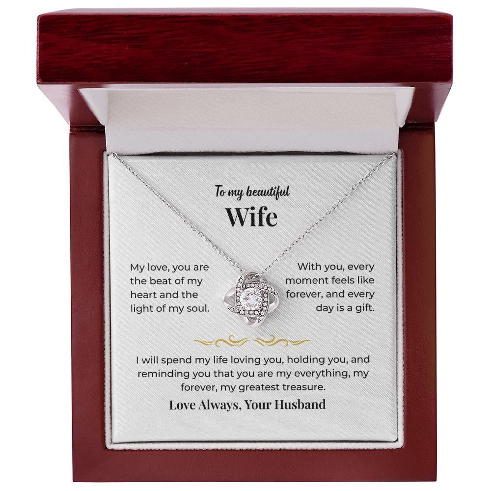 To My Wife - Love Knot Necklace - LK002