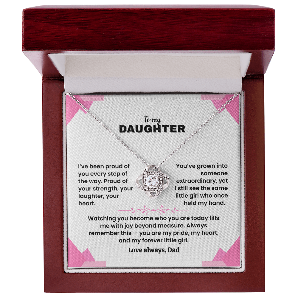 To My Daughter - Love Dad - Necklace Gift Set - LK007