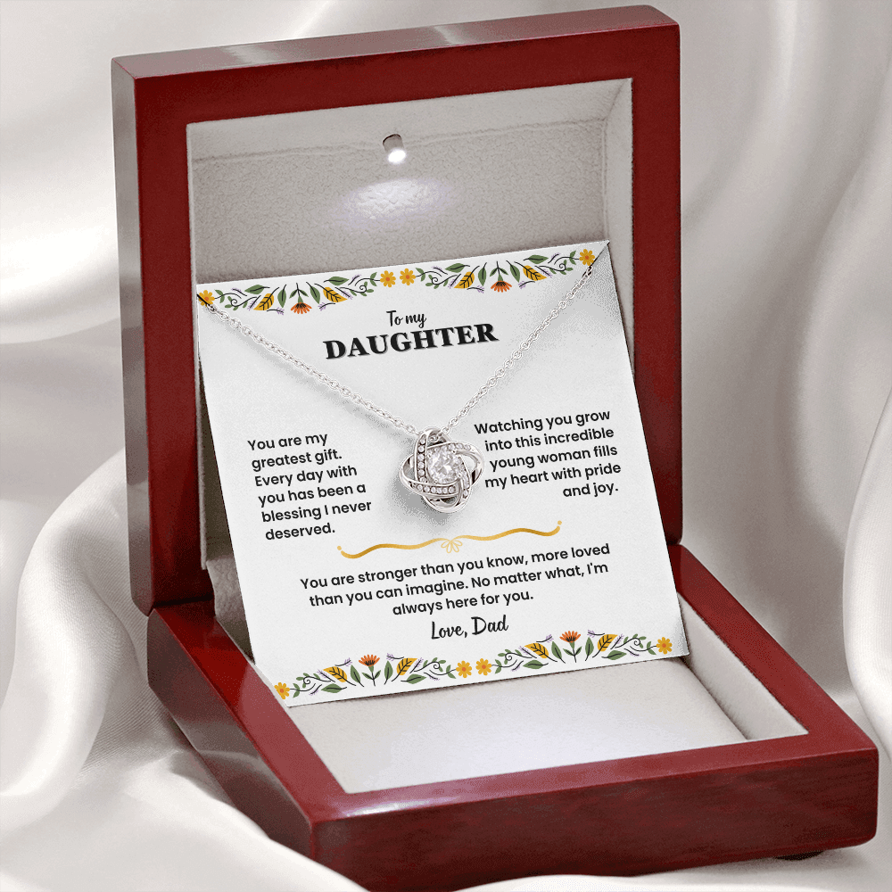 To My Daughter - Love Dad - Necklace Gift Set - LK006