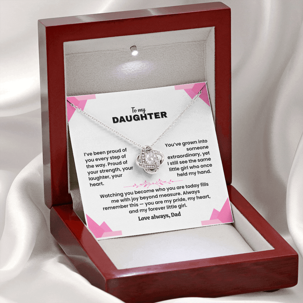 To My Daughter - Love Dad - Necklace Gift Set - LK007