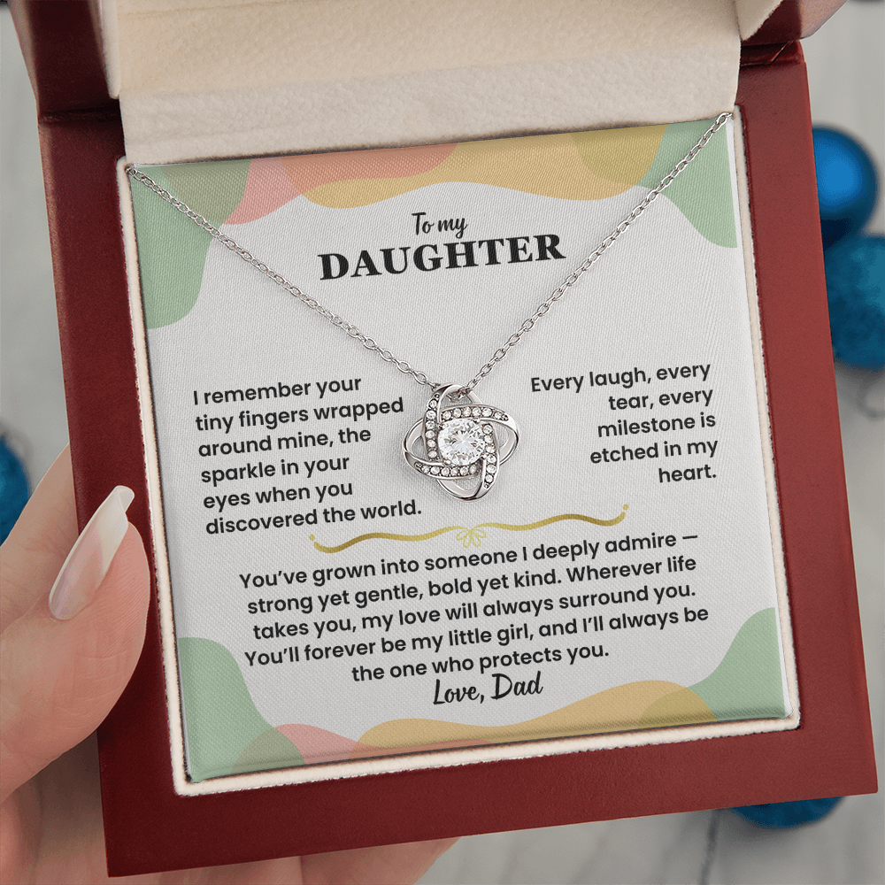 To My Daughter - Love Dad - Necklace Gift Set - LK005