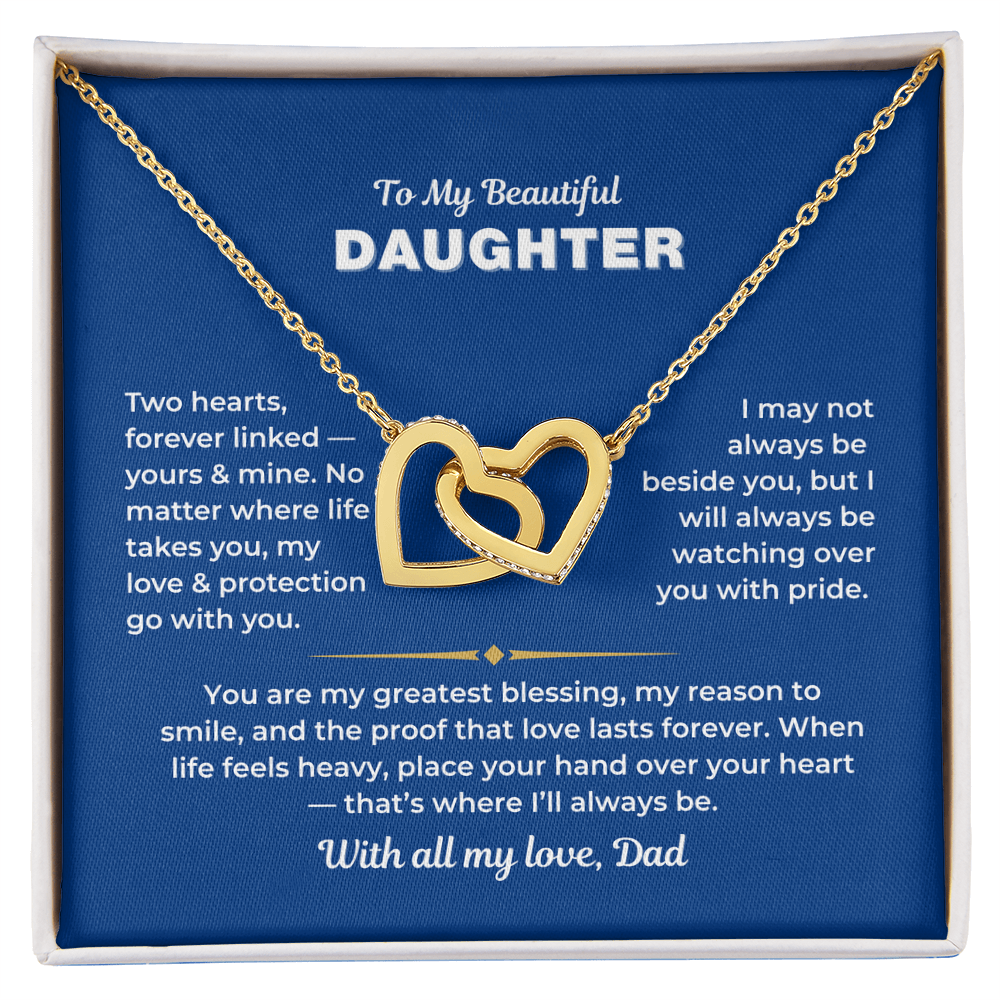 To My Daughter - Love Dad - Necklace Gift Set - PZ009