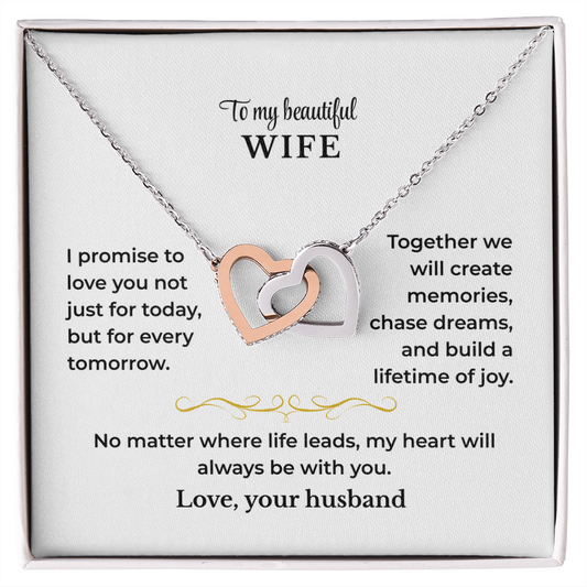 To My Wife - Interlocking Hearts Gift Set - PZ001