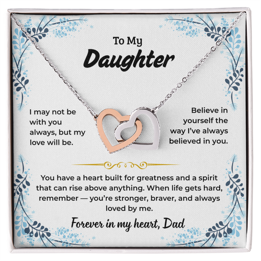 To My Daughter - Love Dad - Necklace Gift Set - PZ007