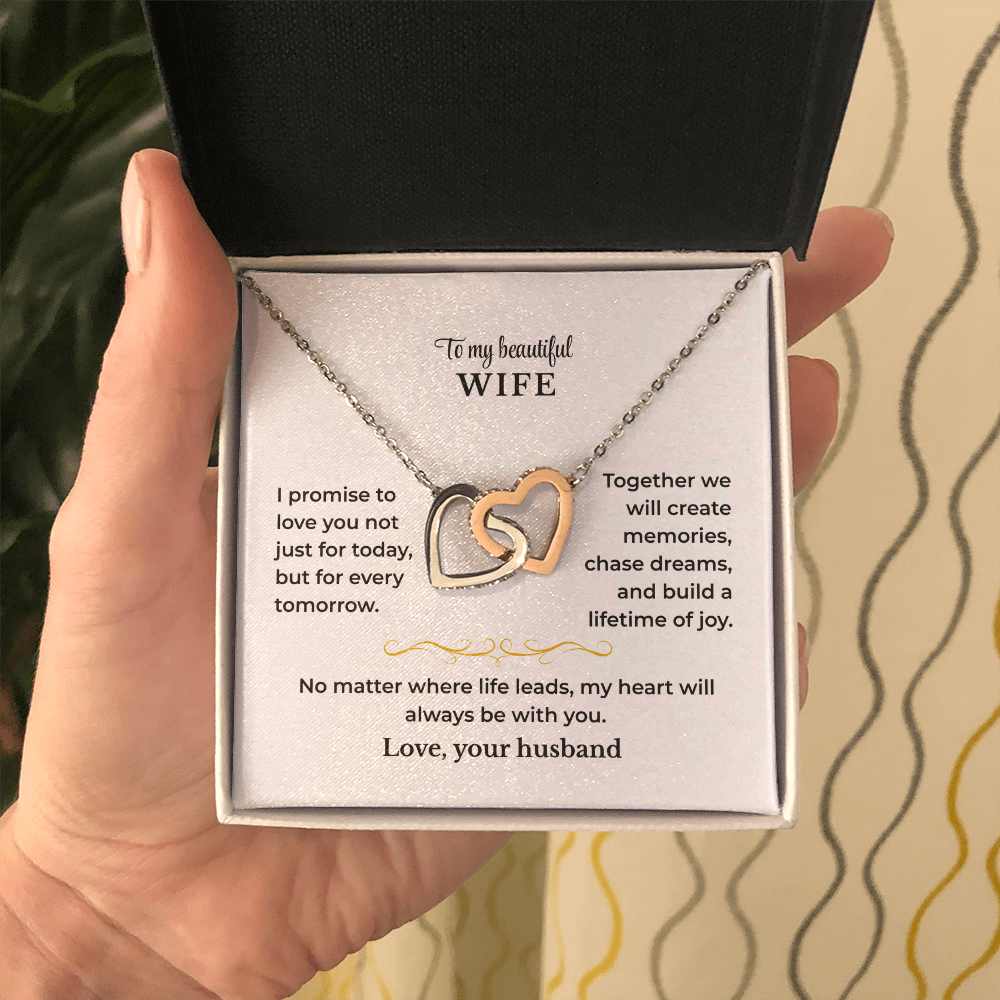 To My Wife - Interlocking Hearts Gift Set - PZ001