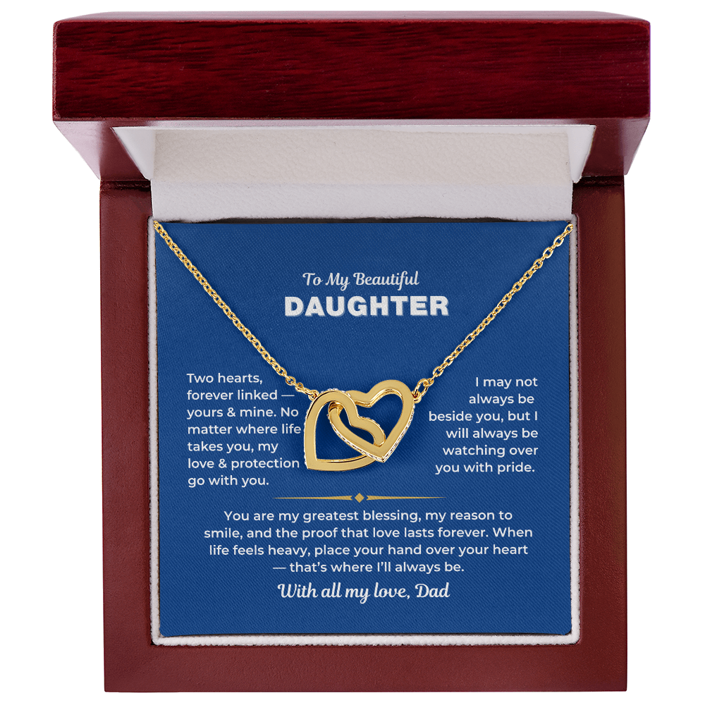 To My Daughter - Love Dad - Necklace Gift Set - PZ009