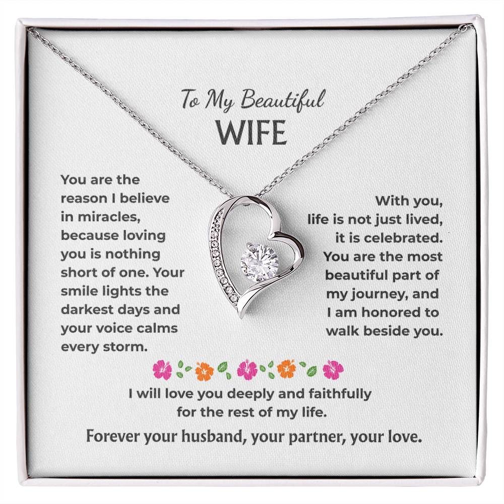 To My Wife - Forever Love Necklace Gift Set - HS005