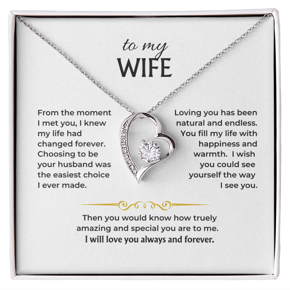 To My Wife - Forever Love Necklace Gift Set - HS003