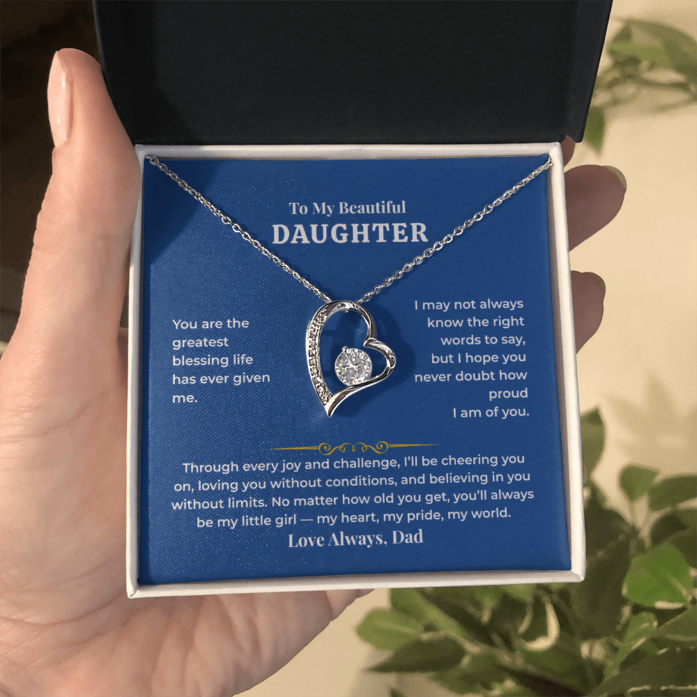 To My Daughter - Love Dad - Necklace Gift Set - HS008