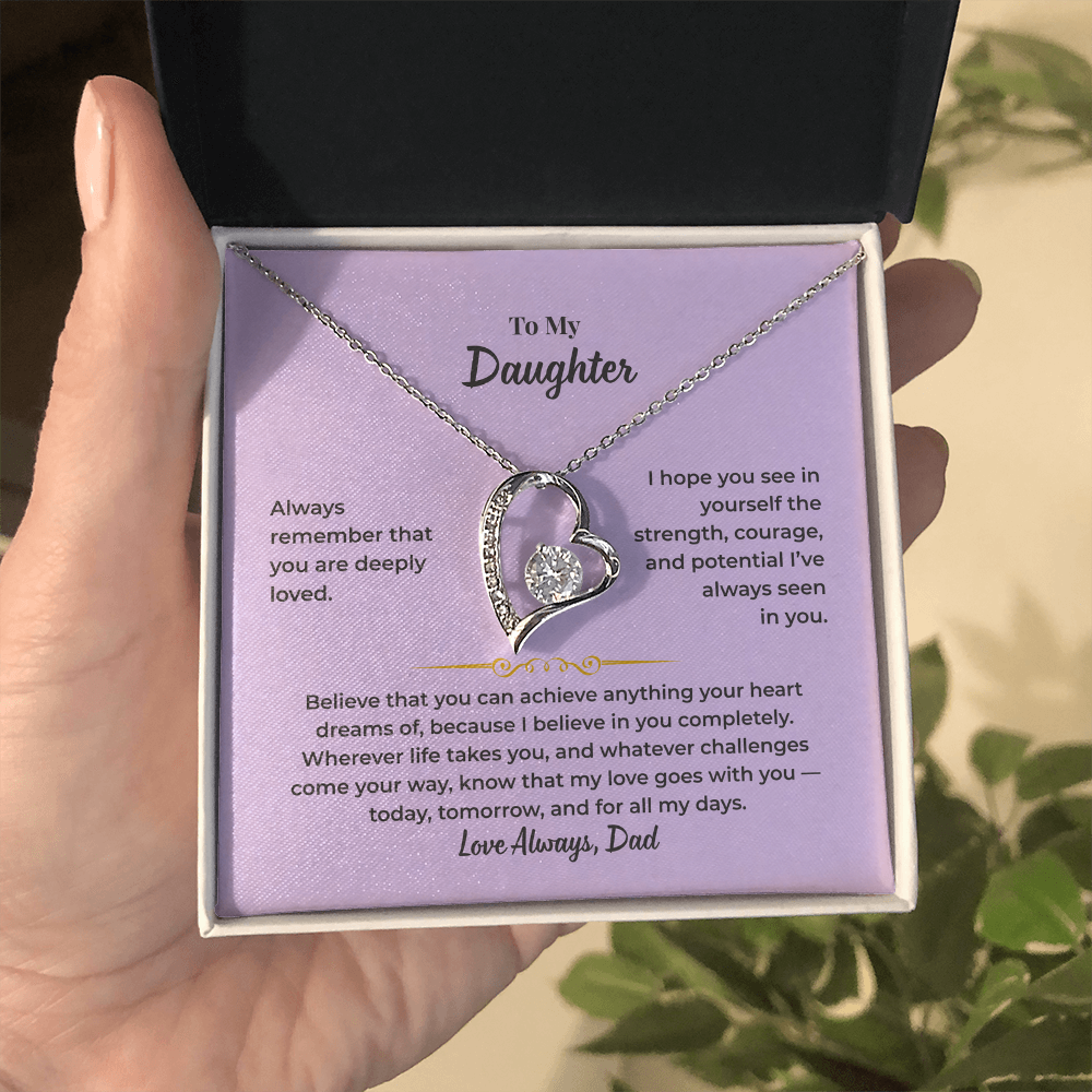 To My Daughter - Love Dad - Necklace Gift Set - HS009