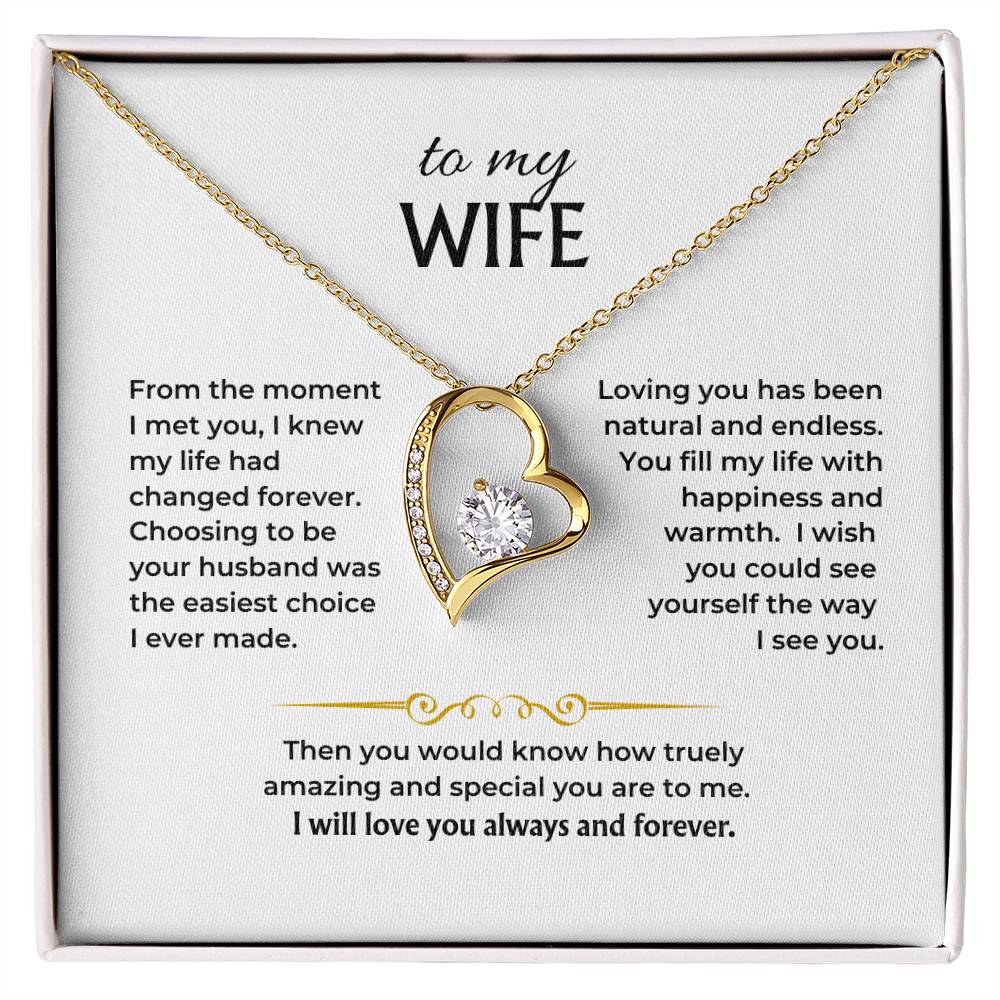 To My Wife - Forever Love Necklace Gift Set - HS003