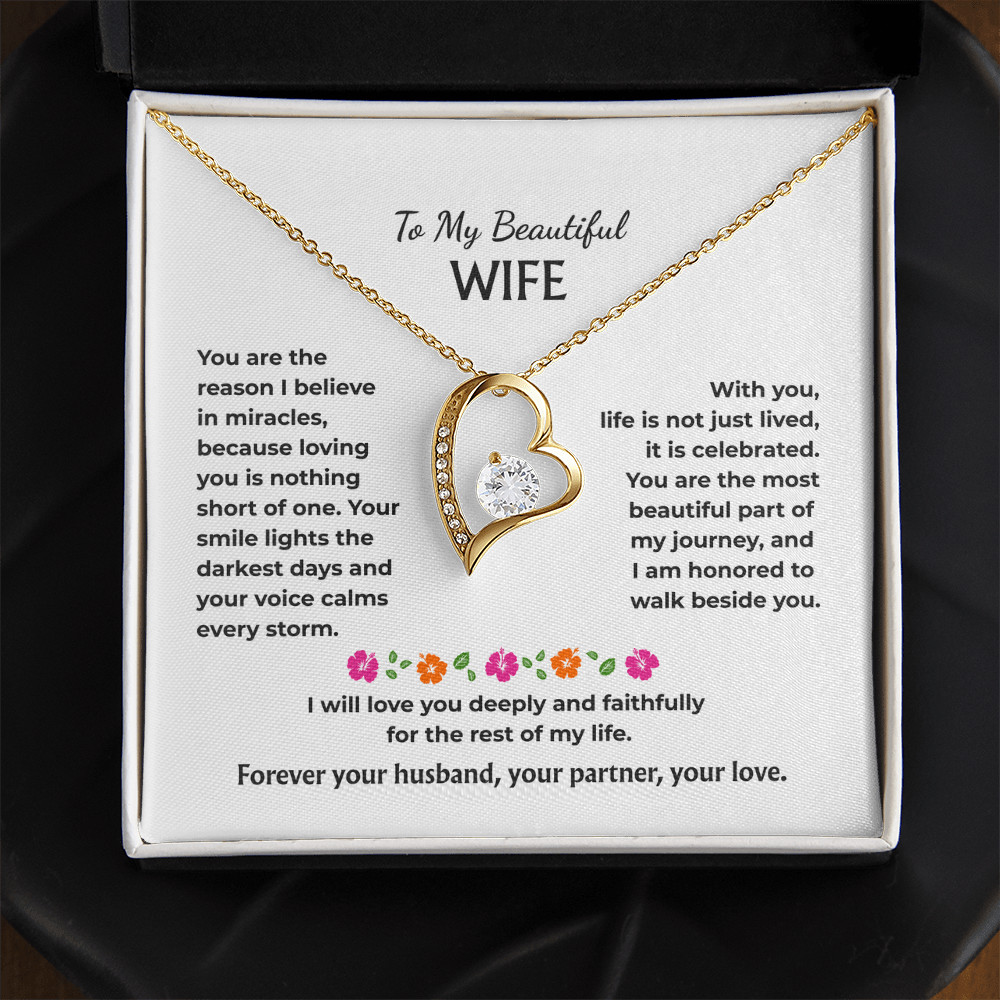 To My Wife - Forever Love Necklace Gift Set - HS005