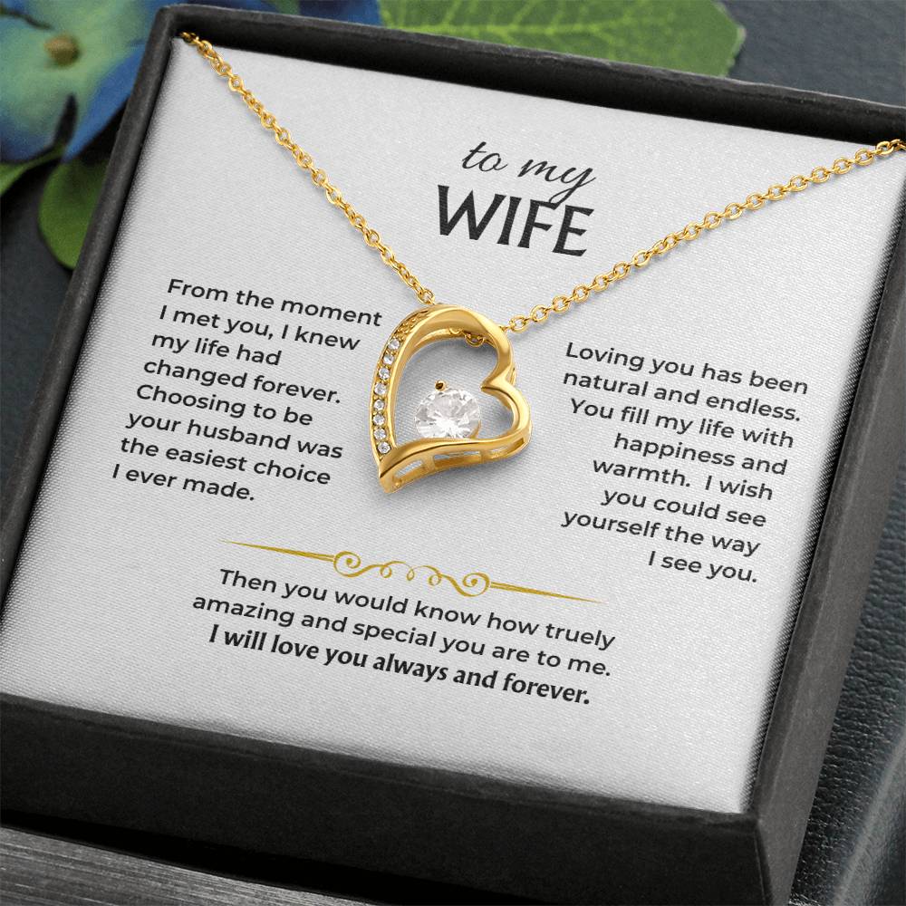 To My Wife - Forever Love Necklace Gift Set - HS003